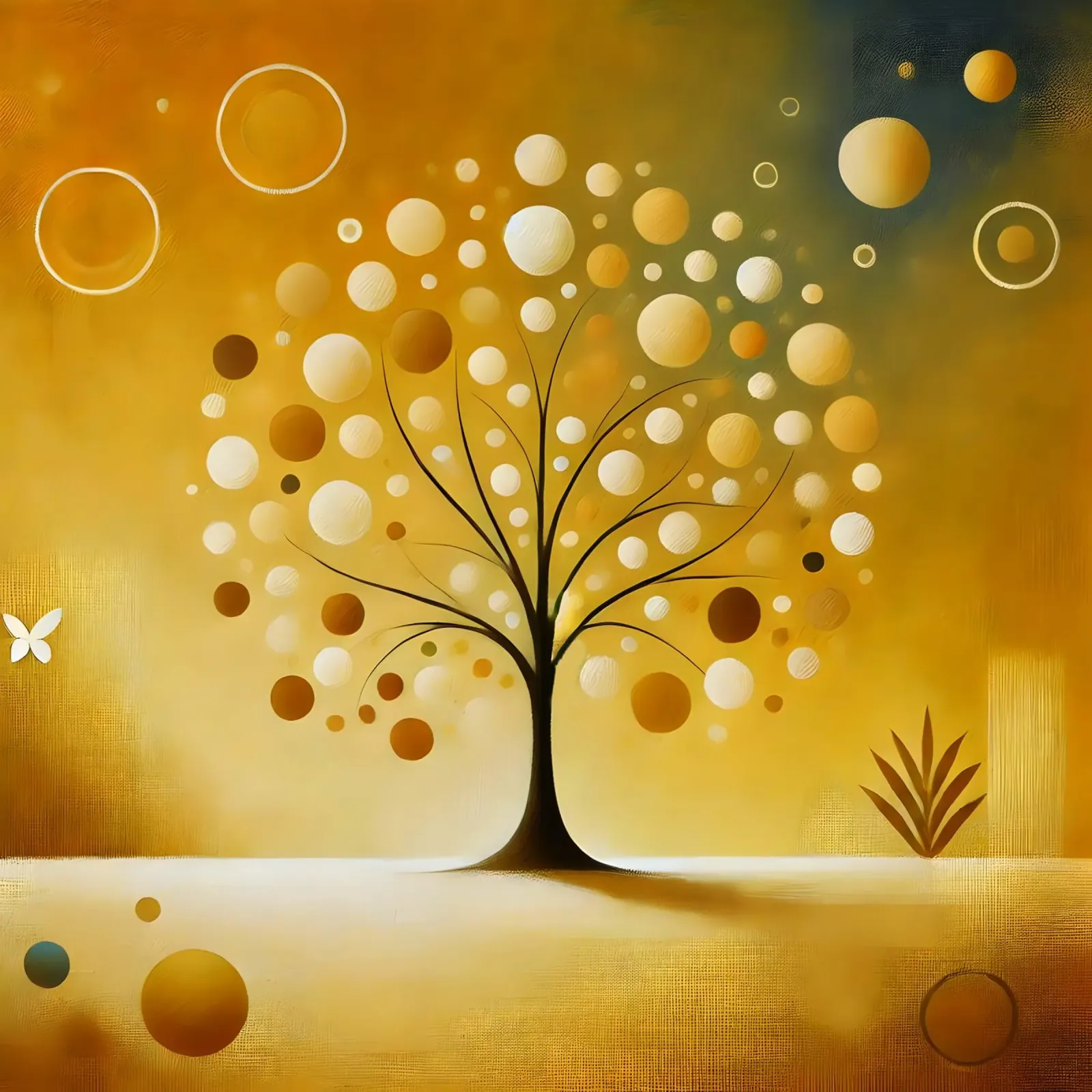 Albero giallo pellicola backlit da spiritual