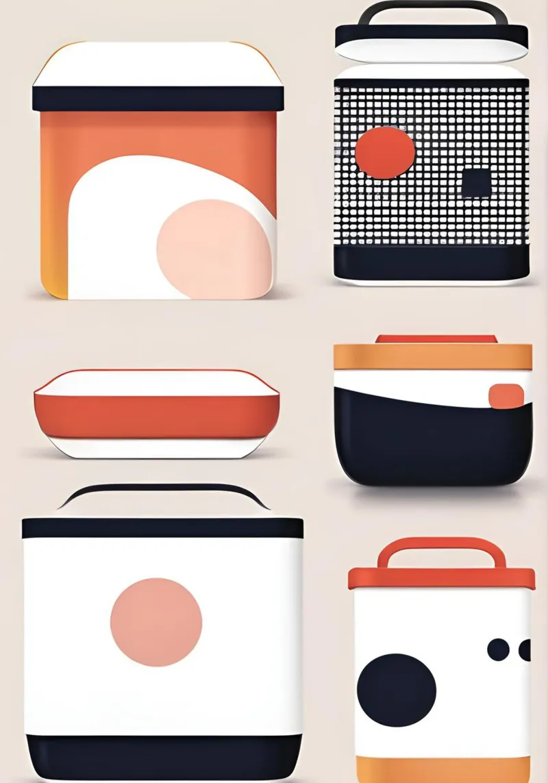 BENTO 1 poster con telaio in plastica da Rezh creations