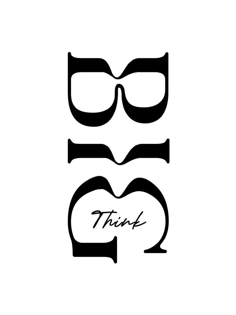 Pensare in grande Tipografia semplice pellicola backlit da YV TYPOGRAPHY