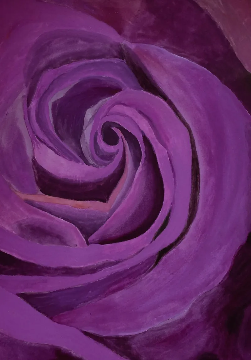 Rosa Carmens tela con Cornice a cassetta da Eva Nev Watercolor
