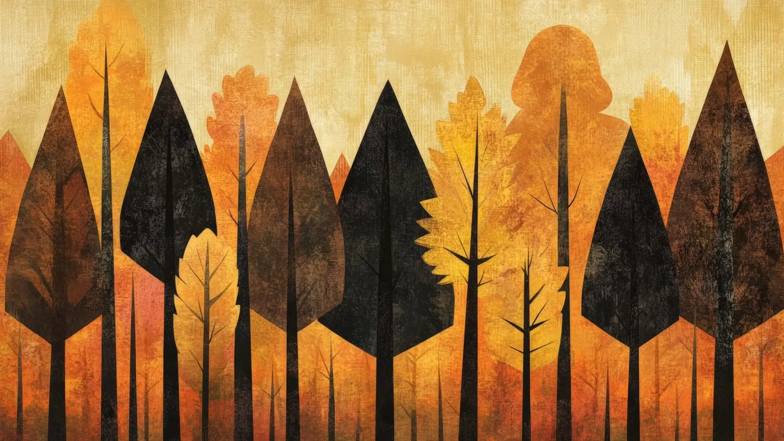Autumn Forest #04 pellicola backlit da Art Unleashed
