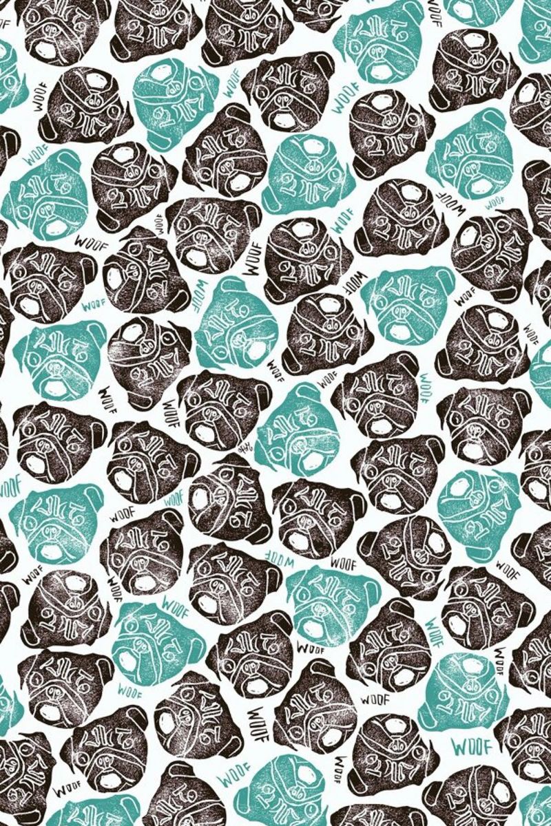 The Barking Pug pellicola backlit da Pom Graphic Design