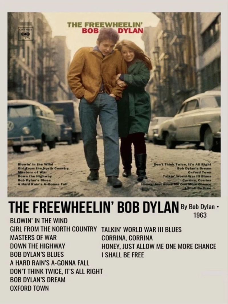 the freewheelin bob dylan poster van SoundStudio