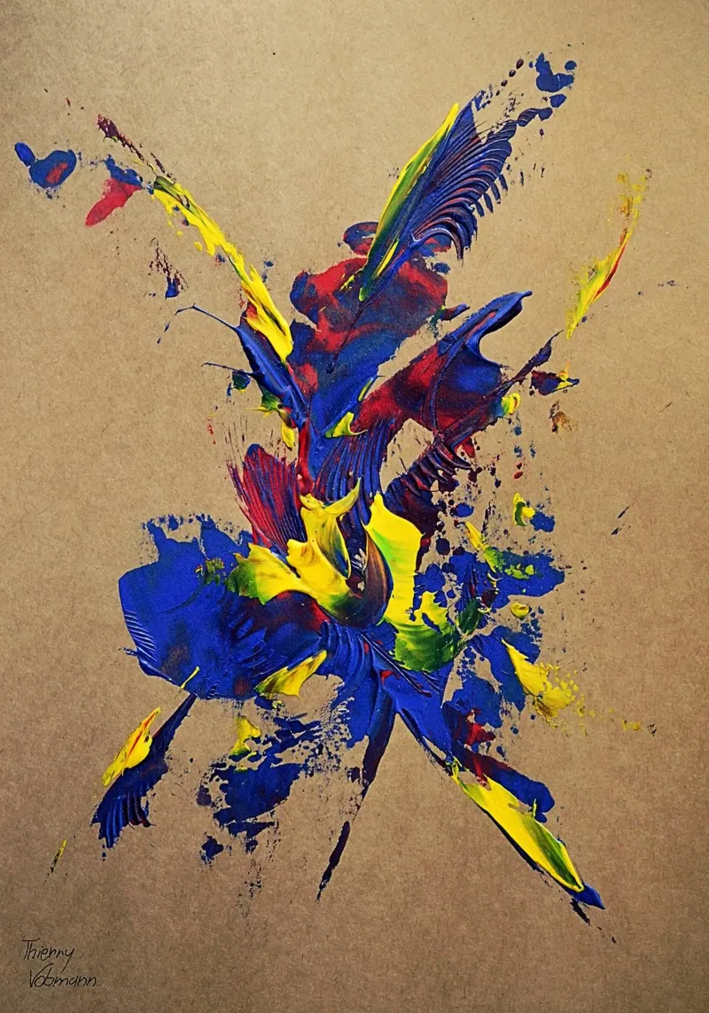 NATURAL STYLE 25 pellicola backlit da Thierry Vobmann Abstract painting