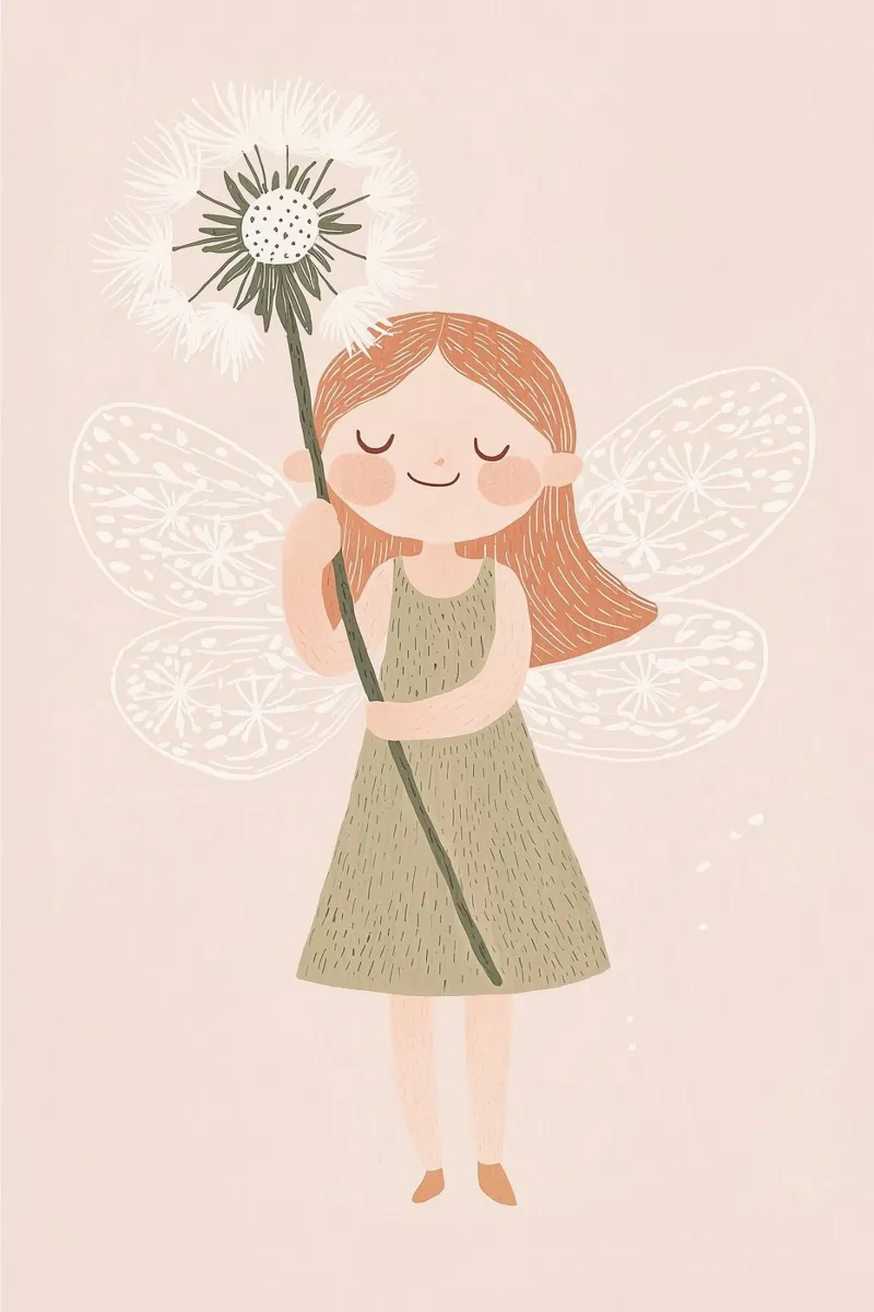 Stampa per cameretta per bambini, poster pastello per cameretta delle fate poster con telaio in plastica da Little Lola