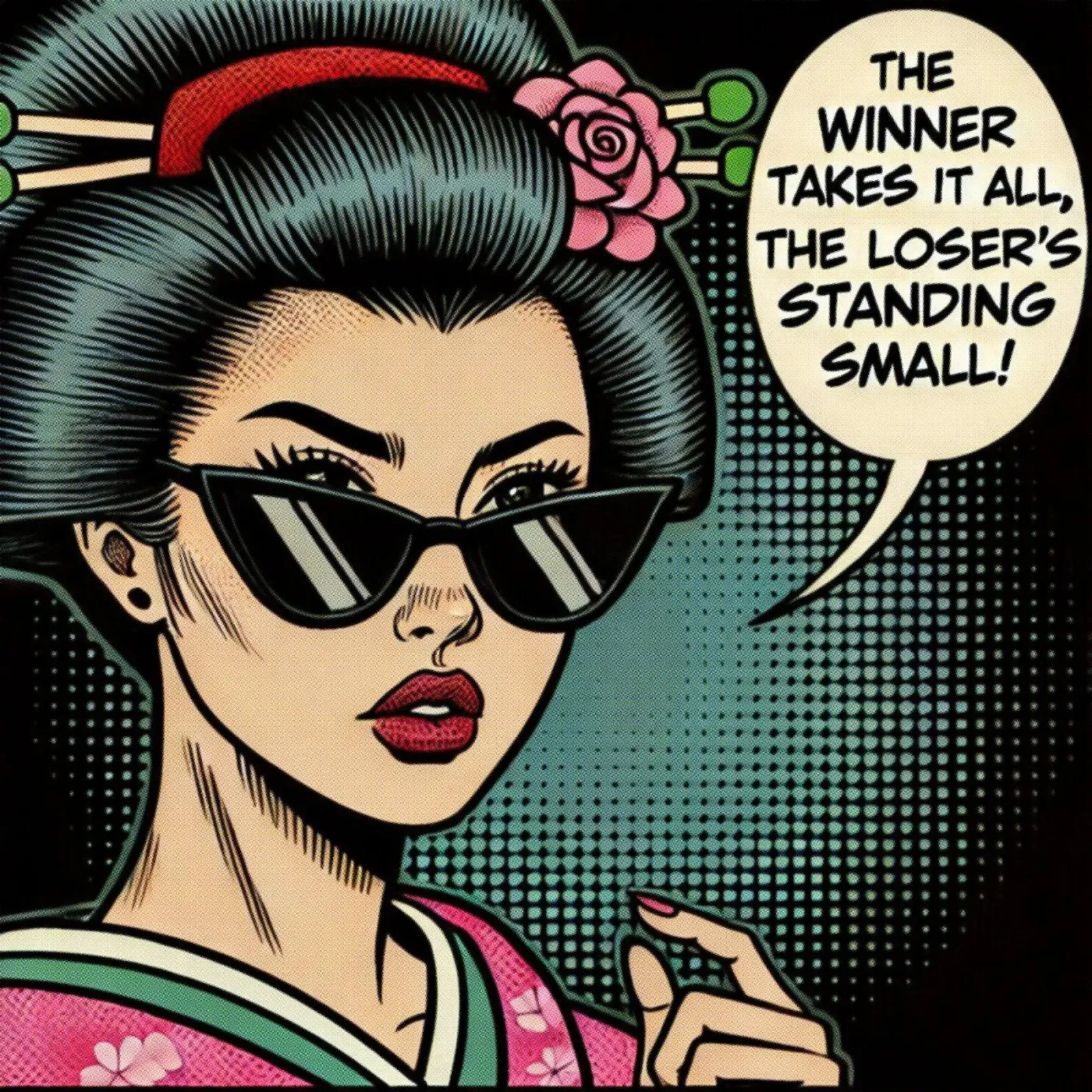 the winner takes it all - Vintage Poster pellicola backlit da posterprints-by-nomad