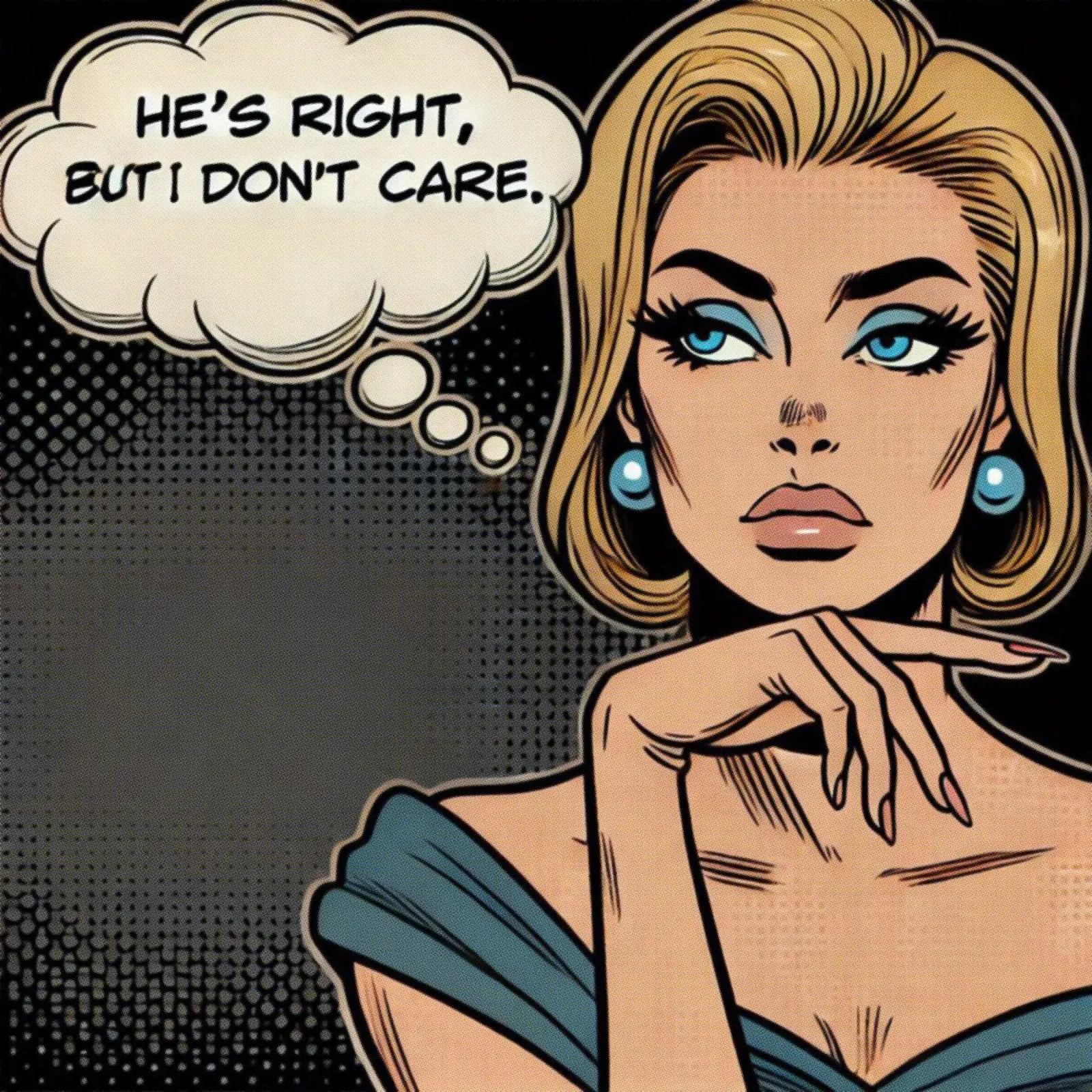 He is right - Vintage Poster poster con telaio in alluminio da posterprints-by-nomad