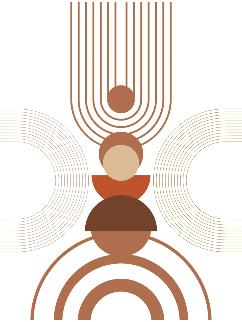 Estetica moderna minimalista Boho poster con telaio in plastica da YSV MINIMALIST