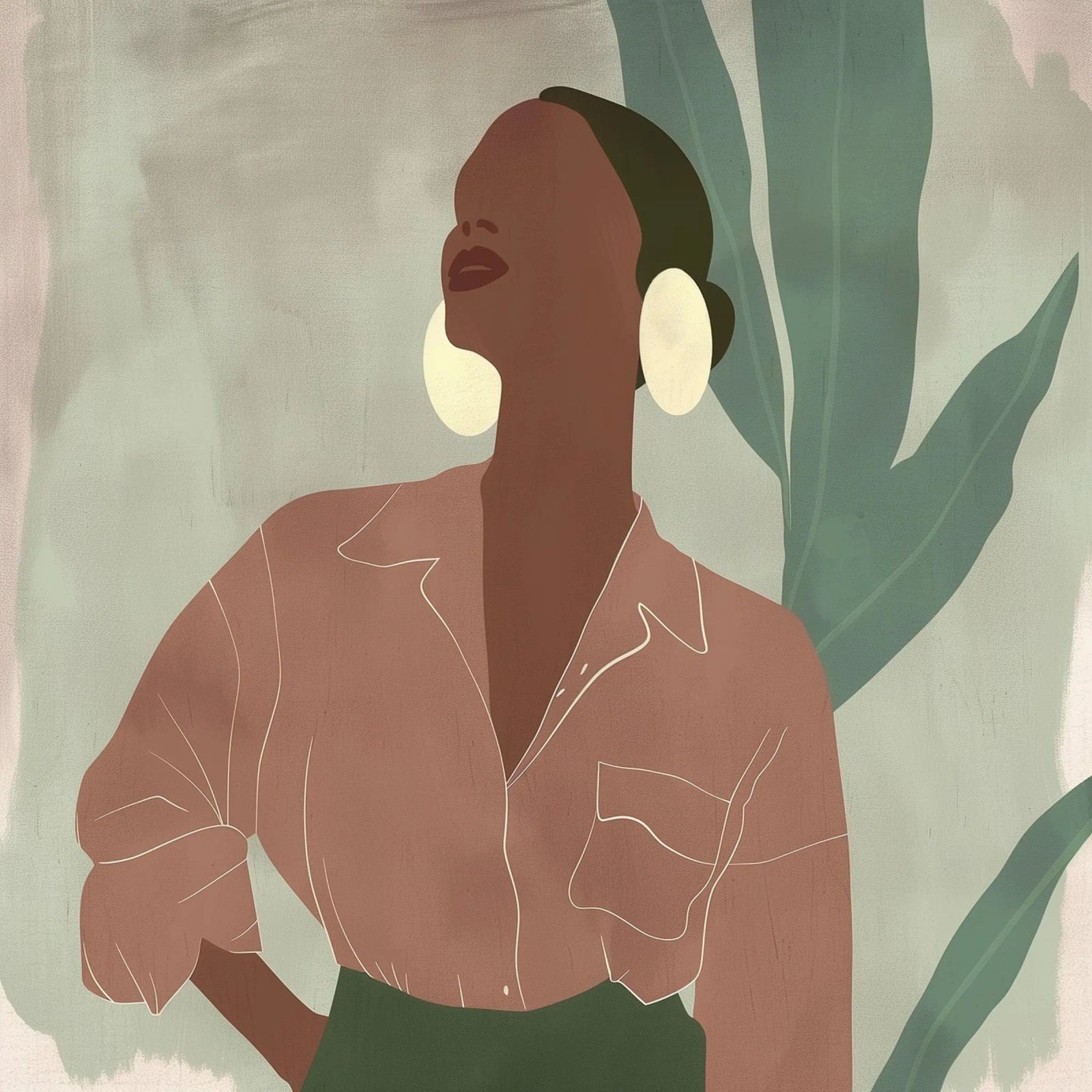 Women Power emerald green poster by Carinaprint