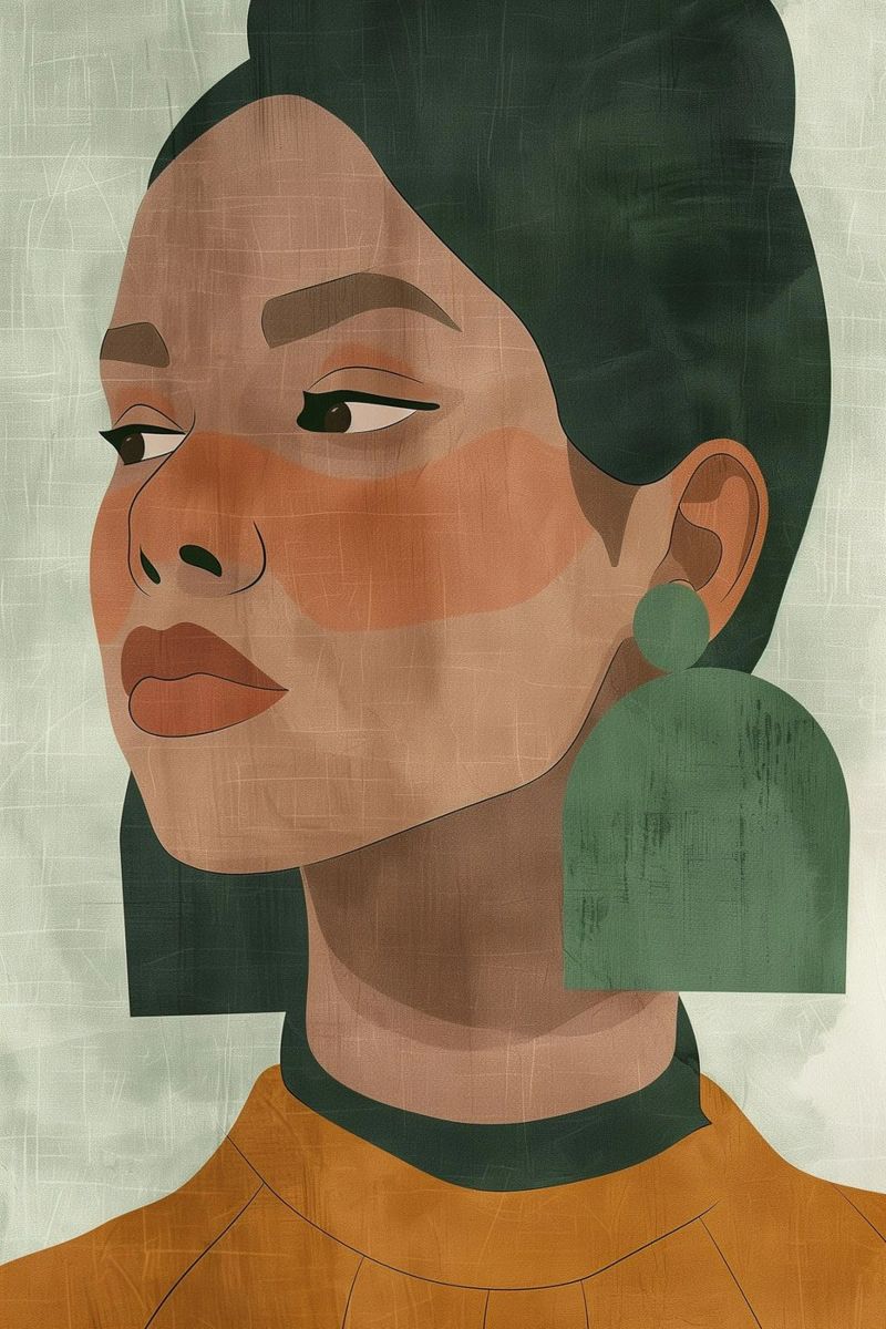 Women Power green poster by Carinaprint