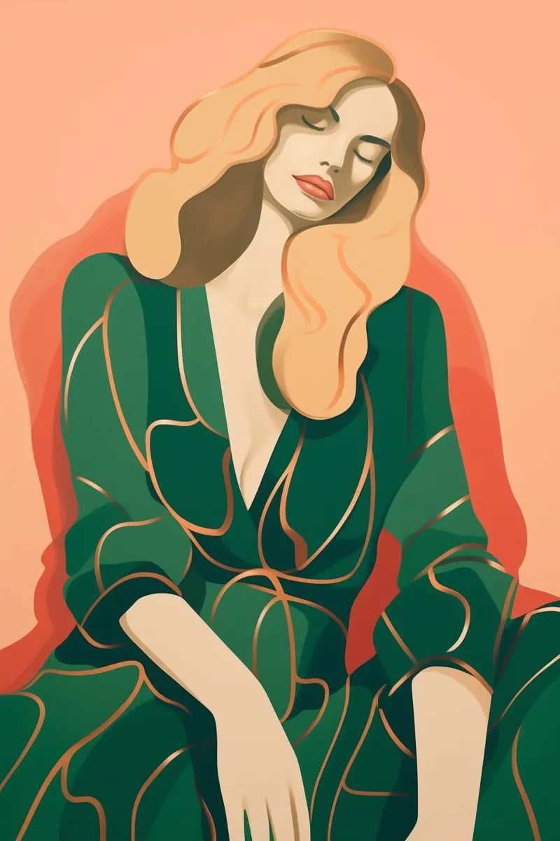 Feminine ruhe Pause Poster von Carinaprint