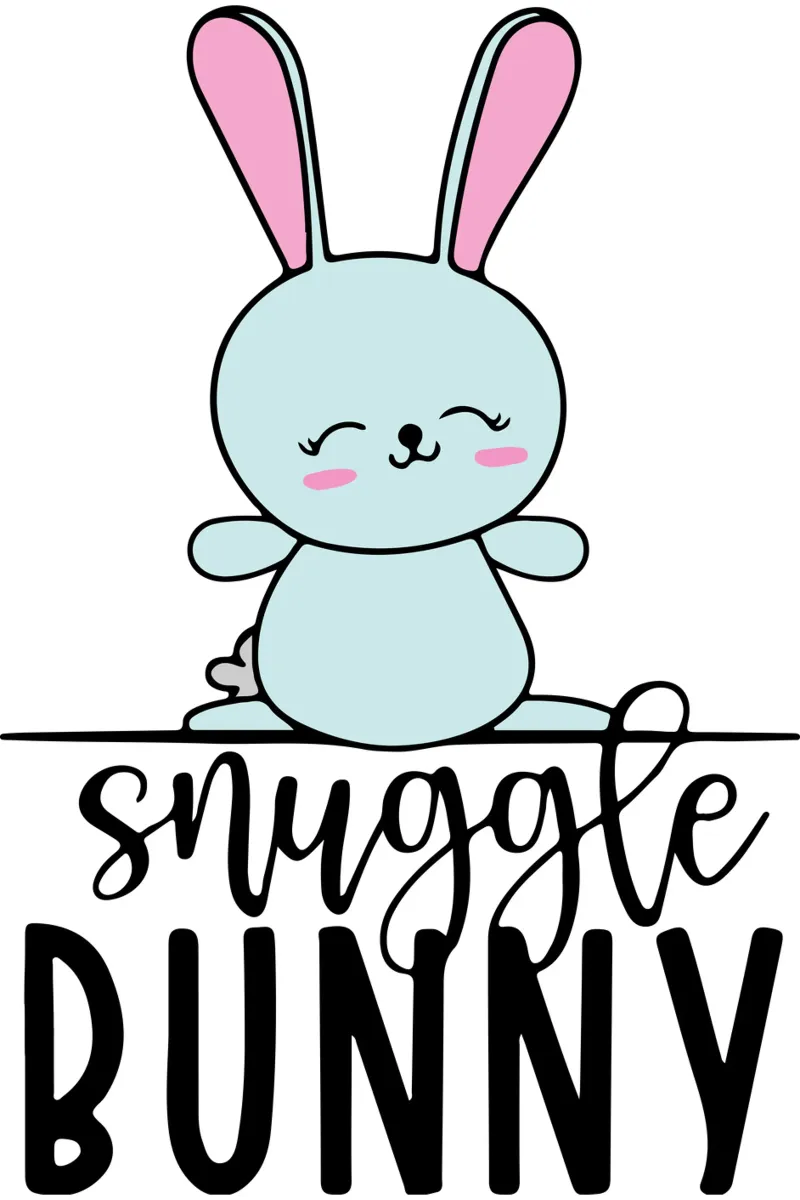 coniglietto snuggle art design poster da ririedis