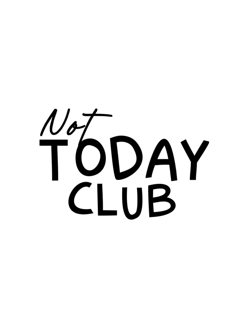 Tipografia del Club Not Today pellicola backlit da YV TYPOGRAPHY