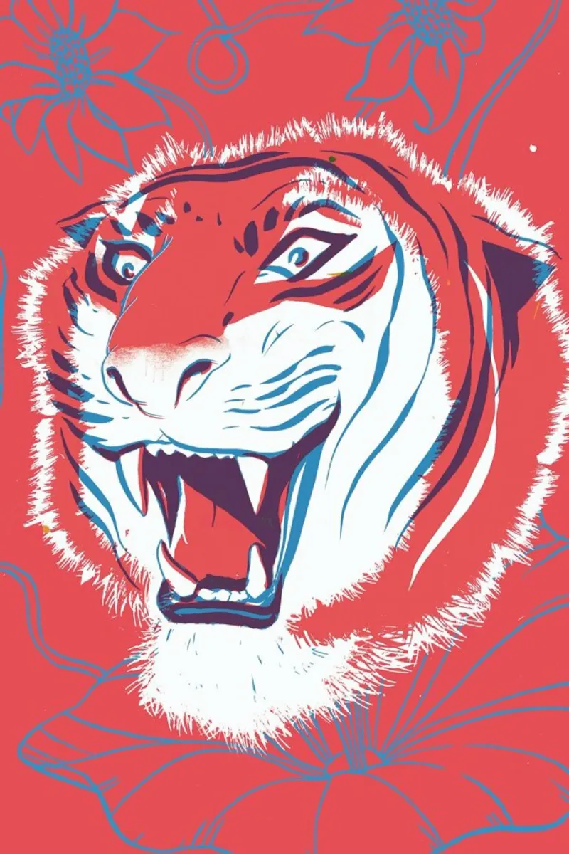 Tiger Hahnemühle von Pietari Posti