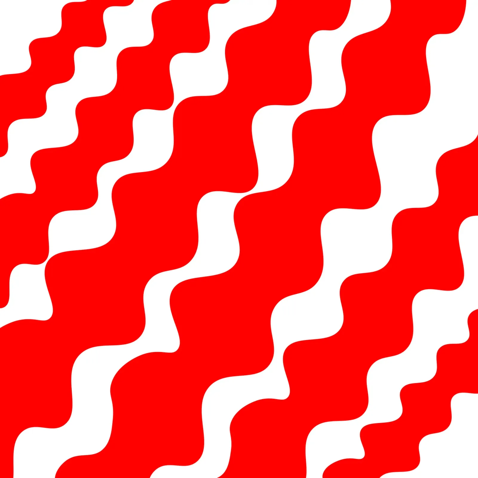 Red slanting waves pellicola backlit da baobabprintstore