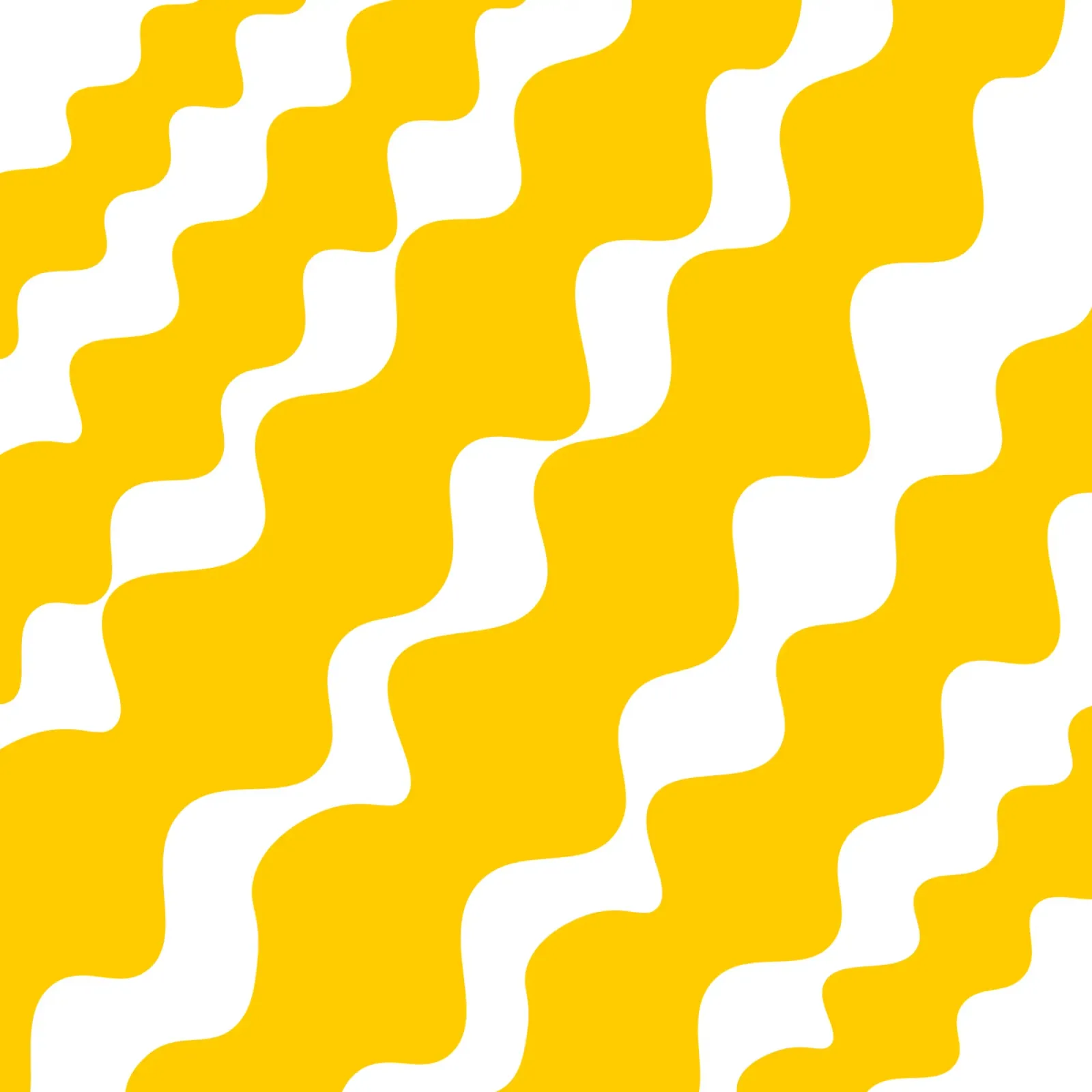 Yellow slanting waves pellicola backlit da baobabprintstore