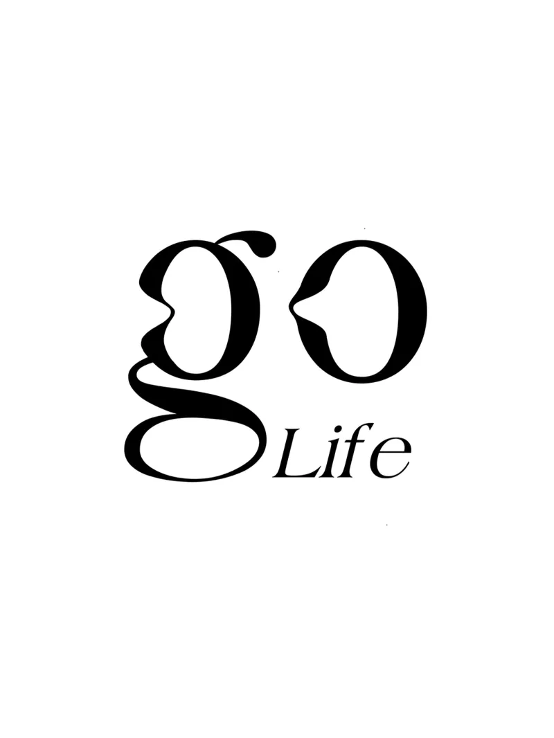Tipografia semplice Go Life pellicola backlit da YV TYPOGRAPHY