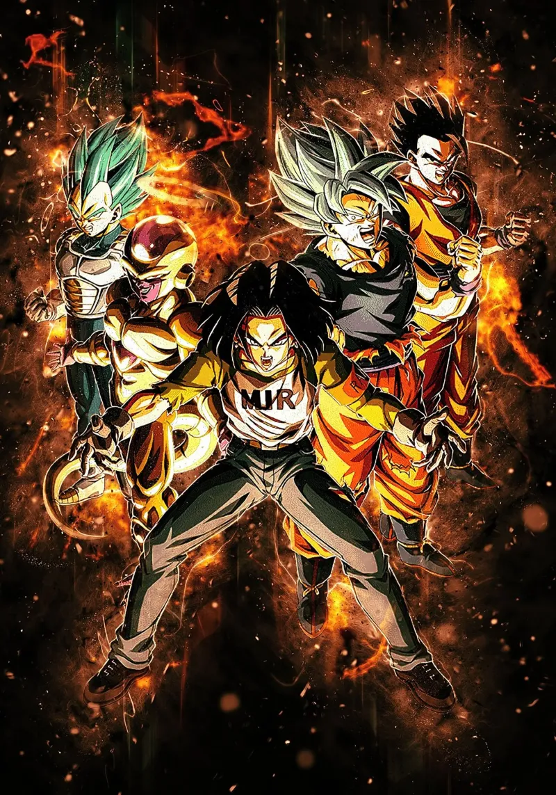 Android 17 alluminio dibond da Neonartstudio