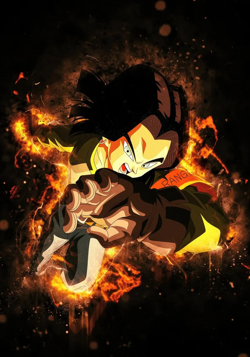 Android 17 pellicola backlit da Neonartstudio