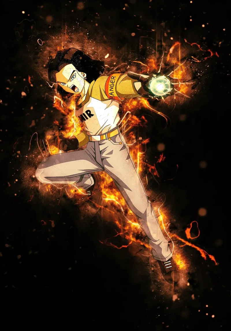 Android 17 alluminio dibond da Neonartstudio