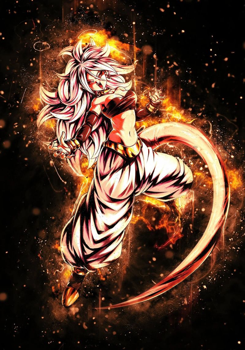 Android 21 pellicola backlit da Neonartstudio