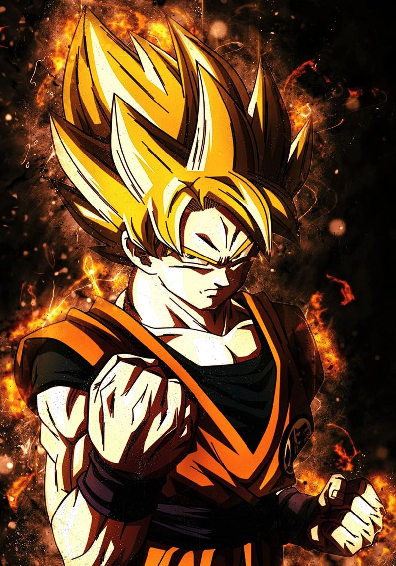 Back To The Classic. Goku SSJ plexiglass da Neonartstudio