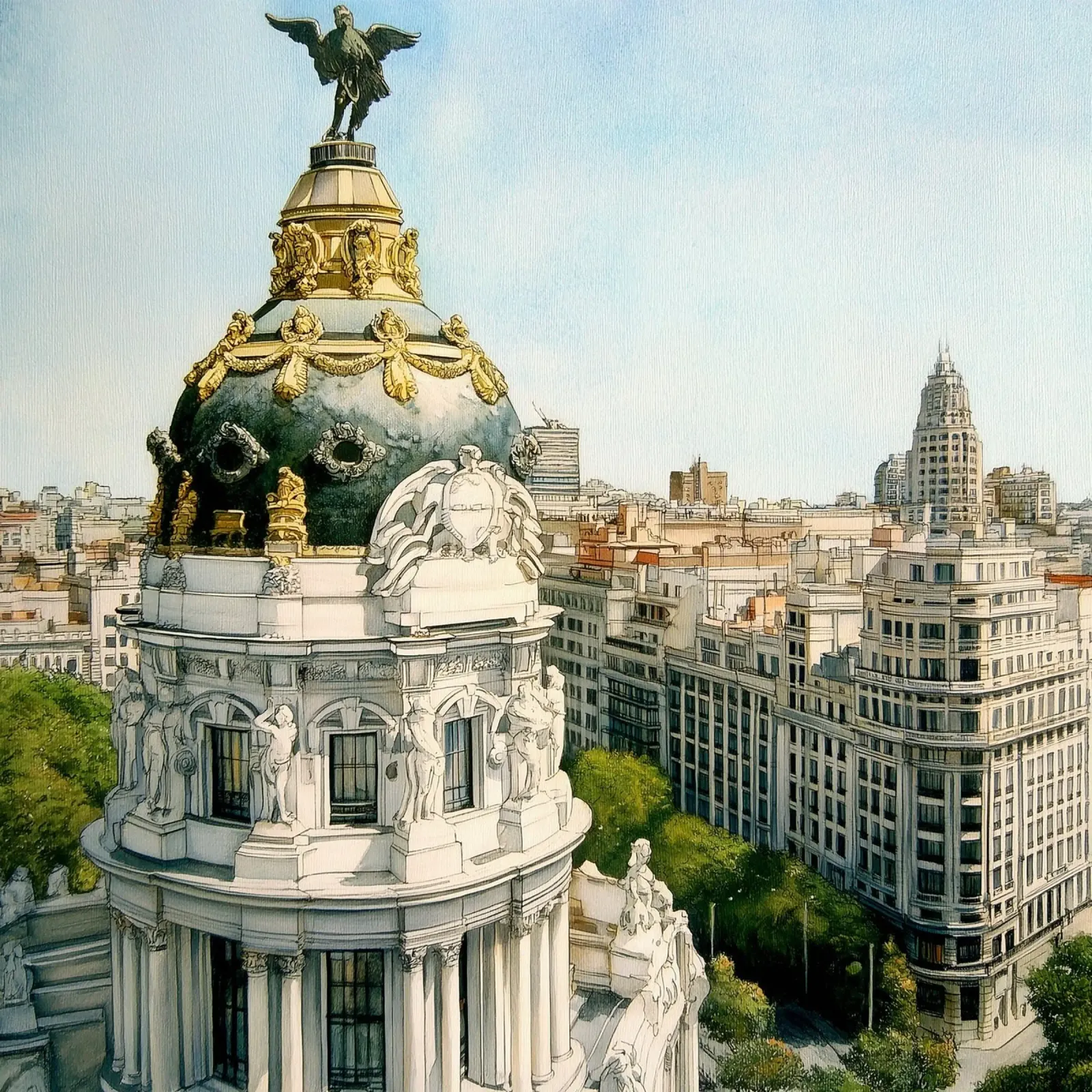 Pittura di Madrid pellicola backlit da Motivate-Today