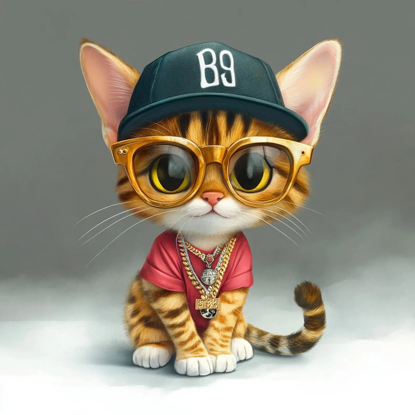 Gatto rapper pellicola backlit da Motivate-Today