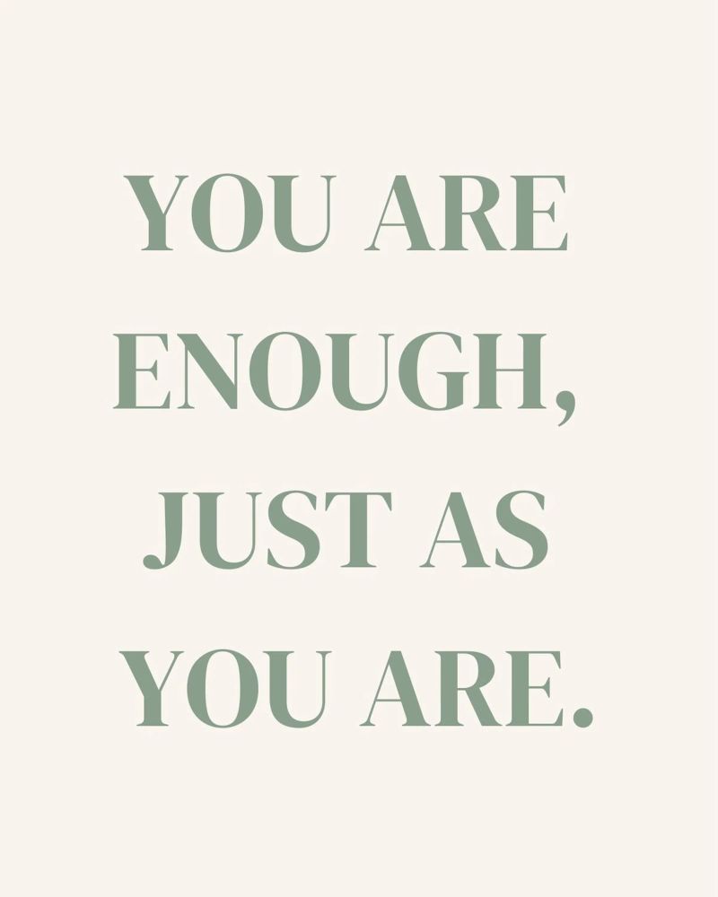 Zitat: You are enough, just as you are. pellicola backlit da designsbysophia