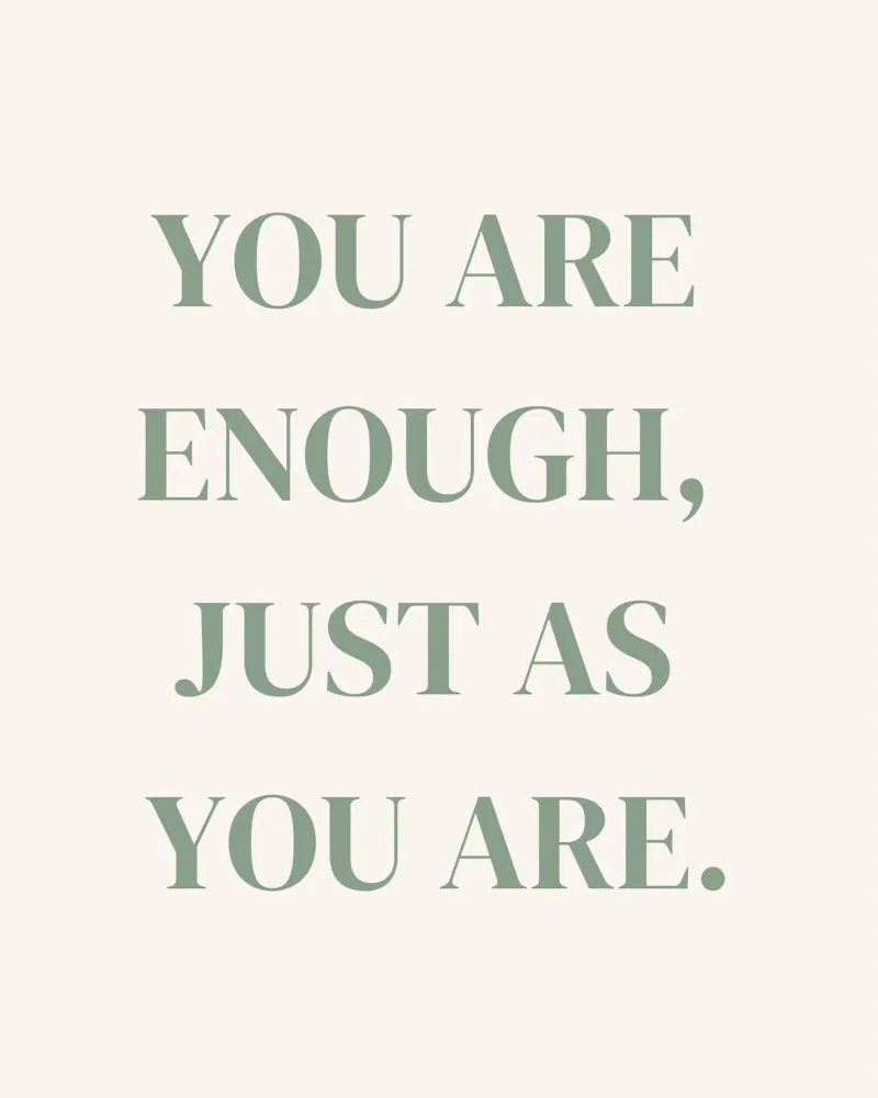 Zitat: You are enough, just as you are. pannello forex da designsbysophia
