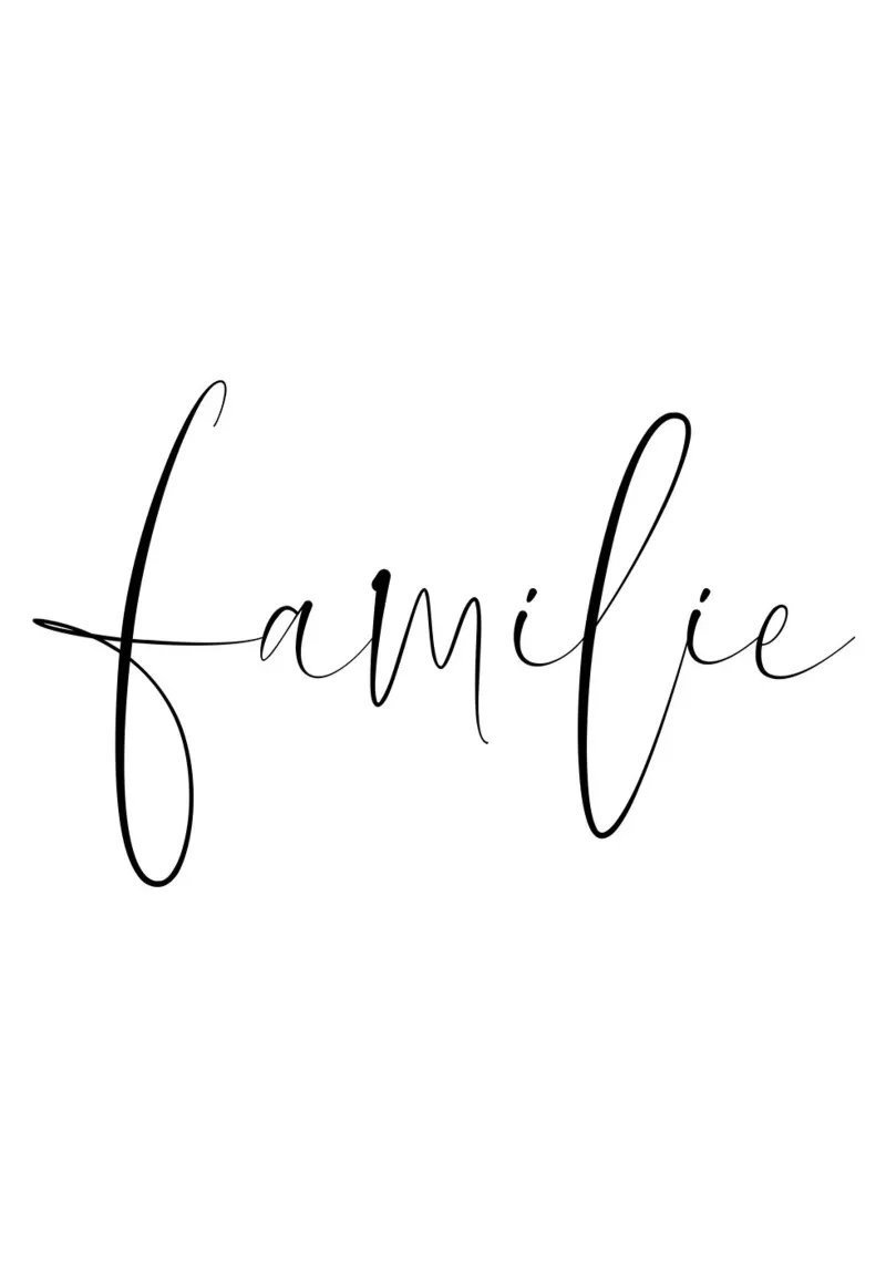 Familie - Schreibschrift pellicola backlit da BAINAI