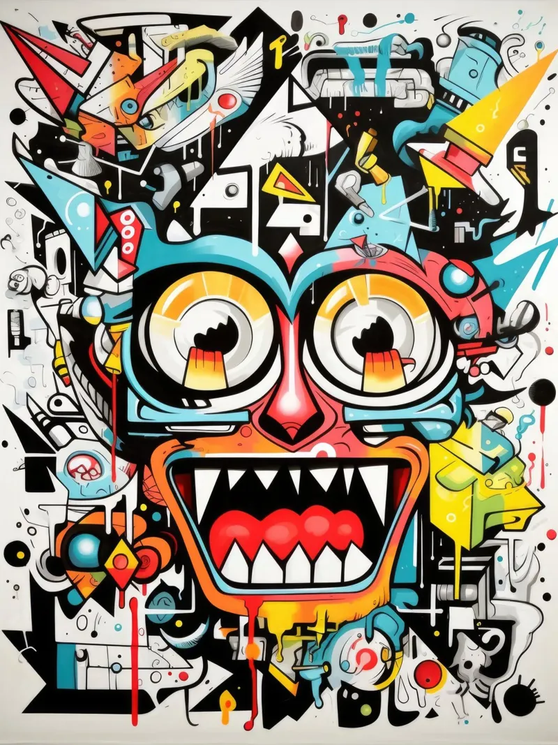 animali graffiti pellicola backlit da Art Digital Visuel