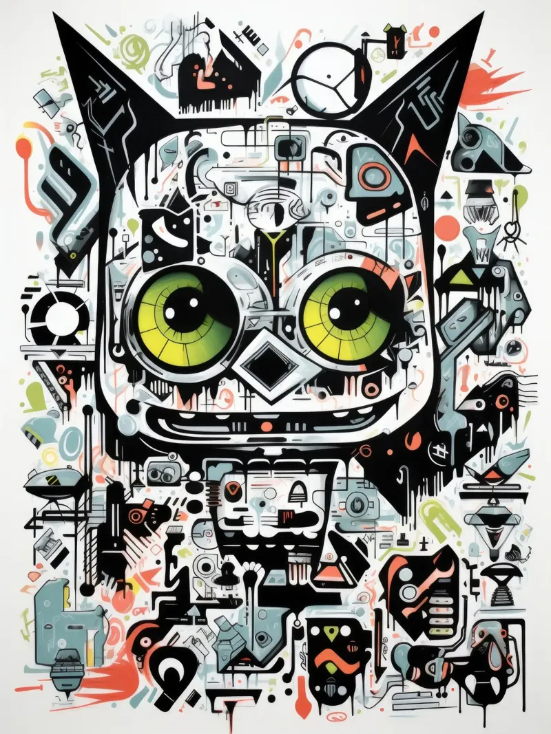 animali graffiti pellicola backlit da Art Digital Visuel