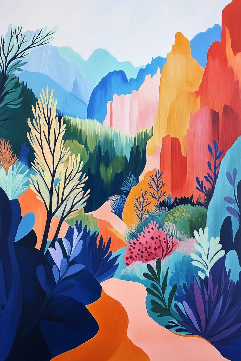 Sentier des Ocres Poster von studiofox