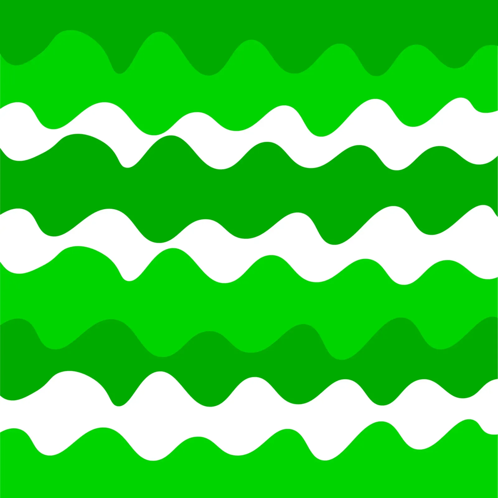 Green horizontal wavy gradient pellicola backlit da baobabprintstore
