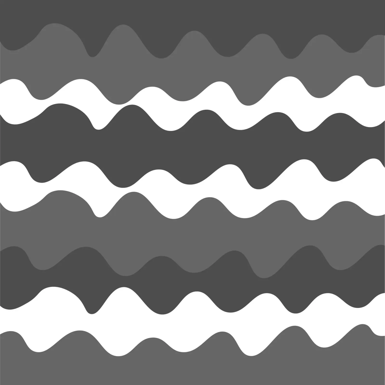 Grey horizontal wavy gradient tela da baobabprintstore