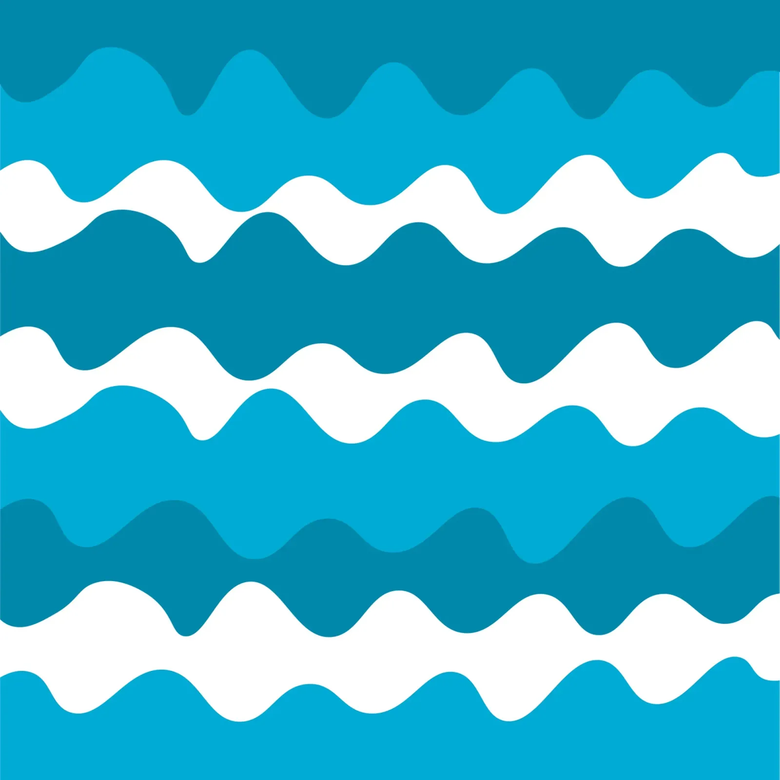 Blue horizontal wavy gradient pellicola backlit da baobabprintstore