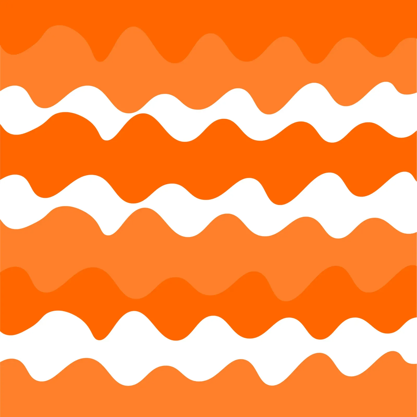 Orange horizontal wavy gradient pellicola backlit da baobabprintstore