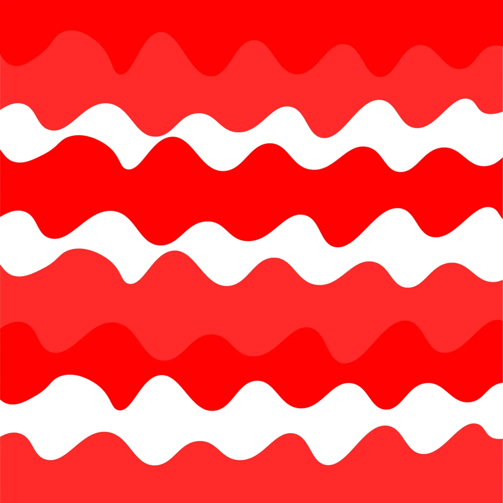 Red horizontal wavy gradient pellicola backlit da baobabprintstore