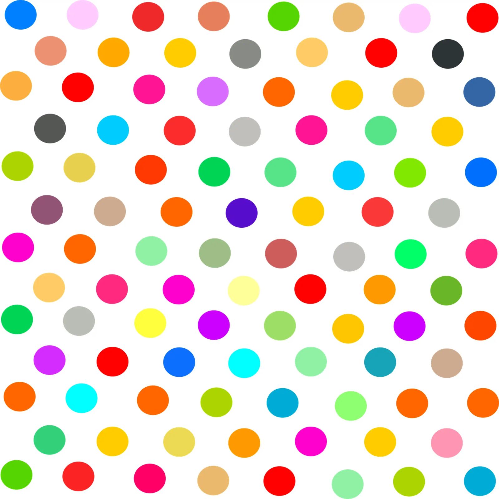Bright polka dot pattern pellicola backlit da baobabprintstore