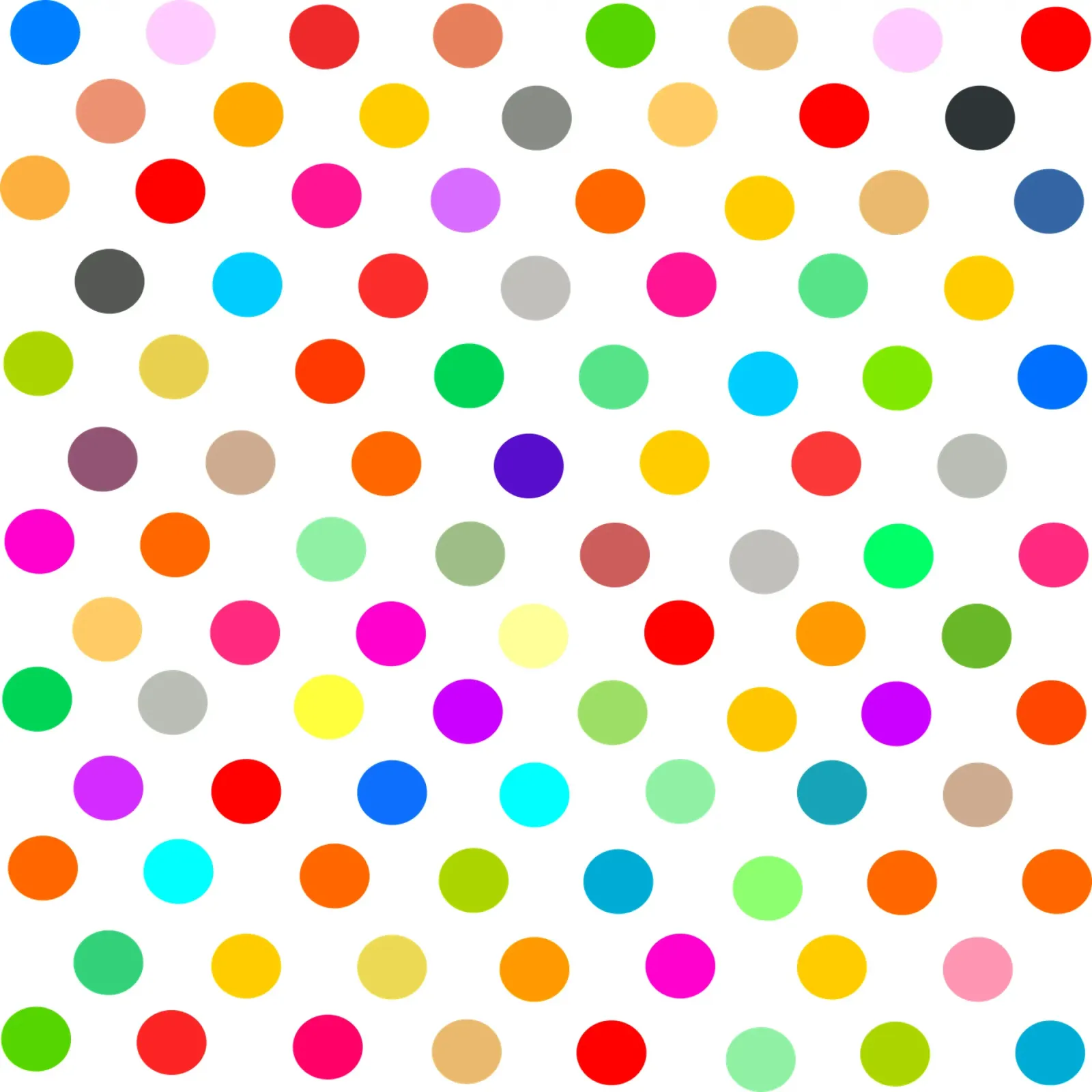 Bright polka dot pattern pellicola backlit da baobabprintstore