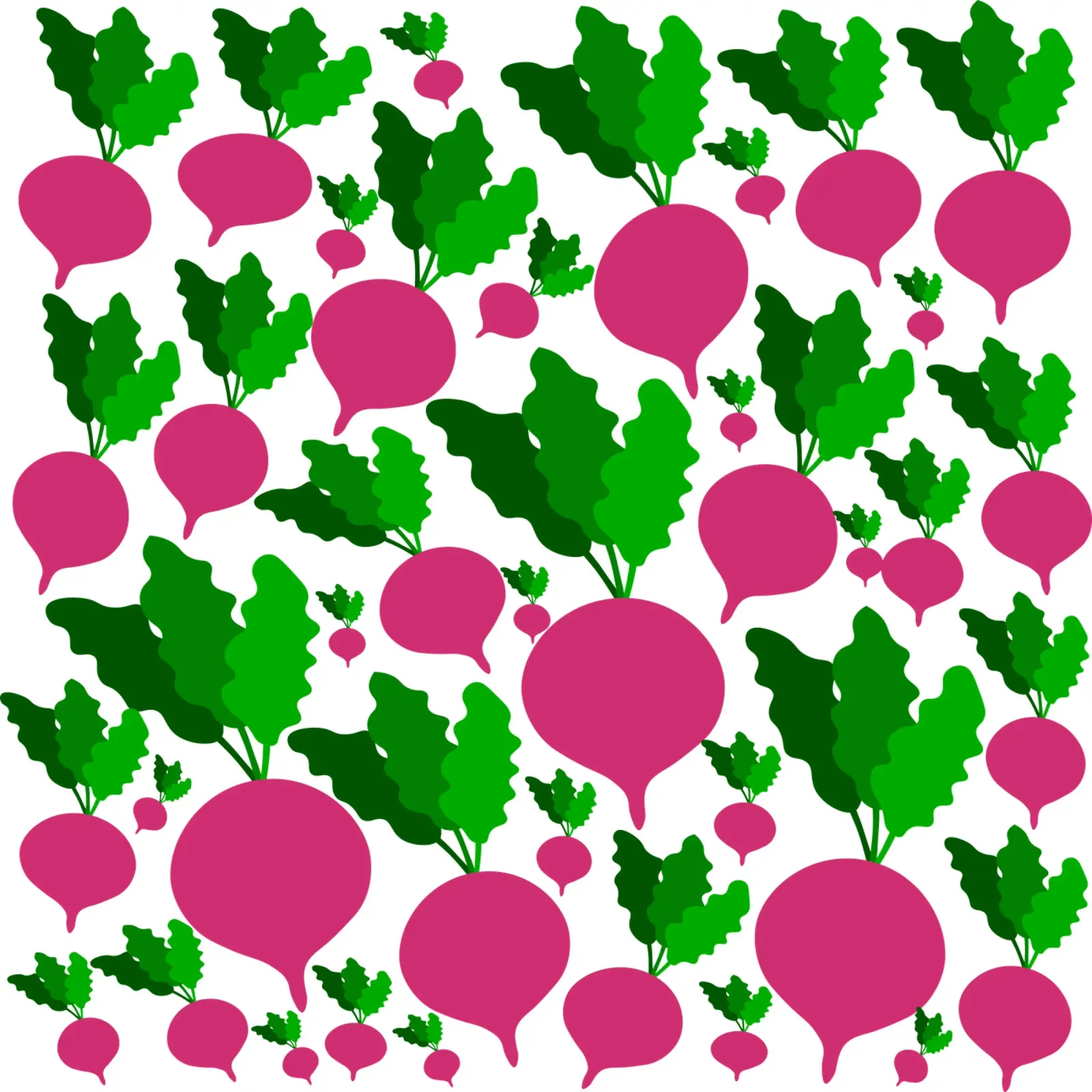 Radishes pattern pellicola backlit da baobabprintstore