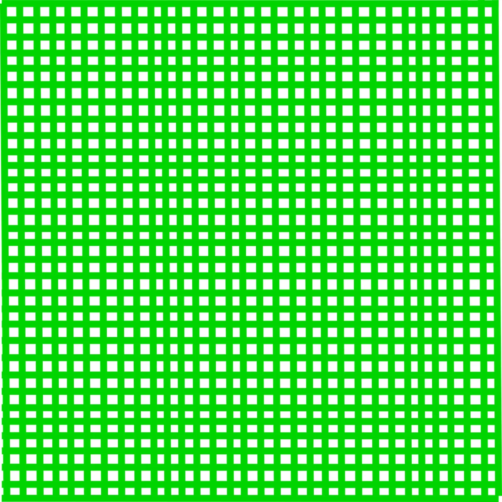 Green square mesh grid plexiglass da baobabprintstore