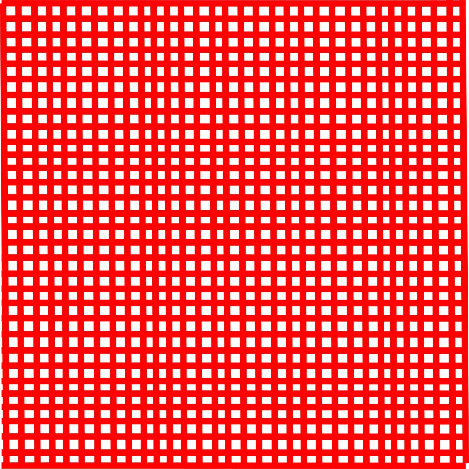 Red square mesh grid aluminio dibond de baobabprintstore