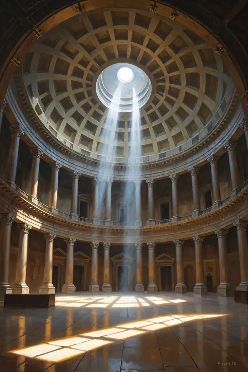 Pantheon’s Timeless Light and Shadow plexiglass da AlbertKlee