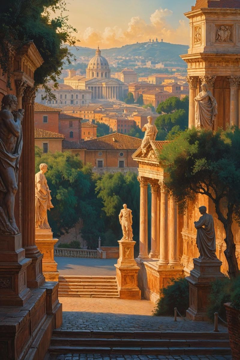 A Timeless Roman Horizon poster by AlbertKlee