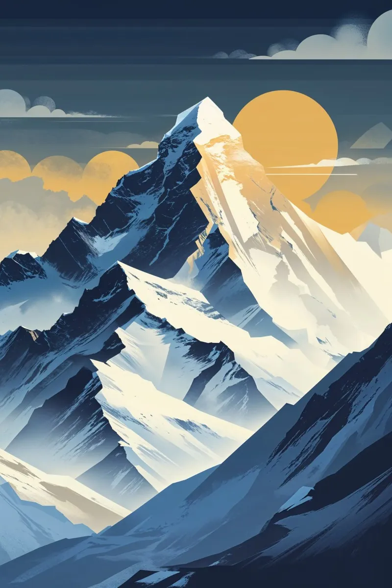 Everest: Nature’s Geometry carta hahnemühle da AlbertKlee