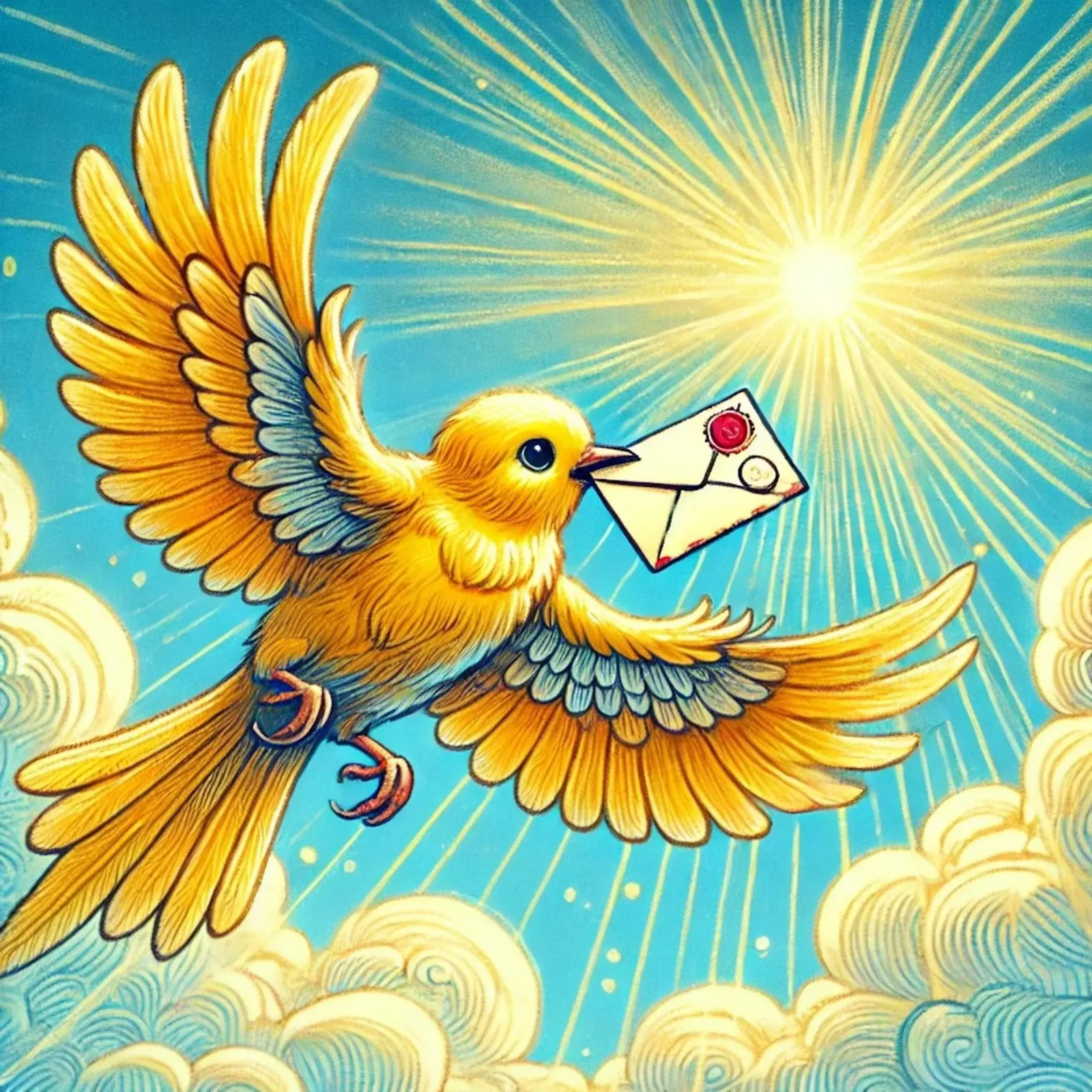 Messaggero alato pellicola backlit da FluffyToons