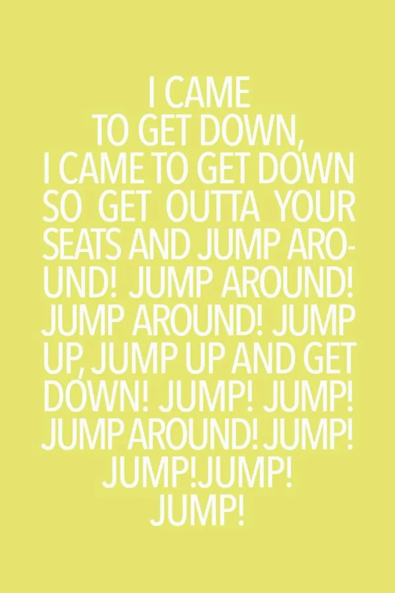 Jump Yellow poster con telaio in legno da Studio One