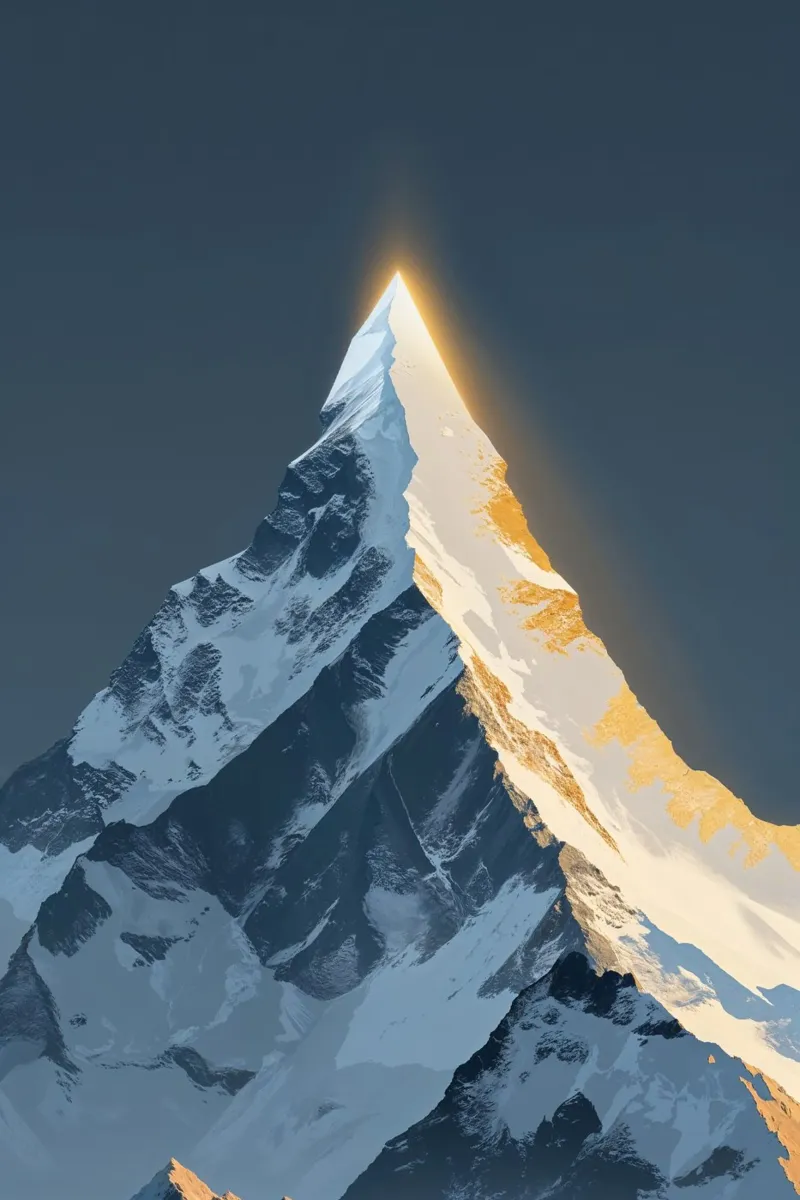 Sharp Peaks in Minimalist Glory plexiglass da AlbertKlee